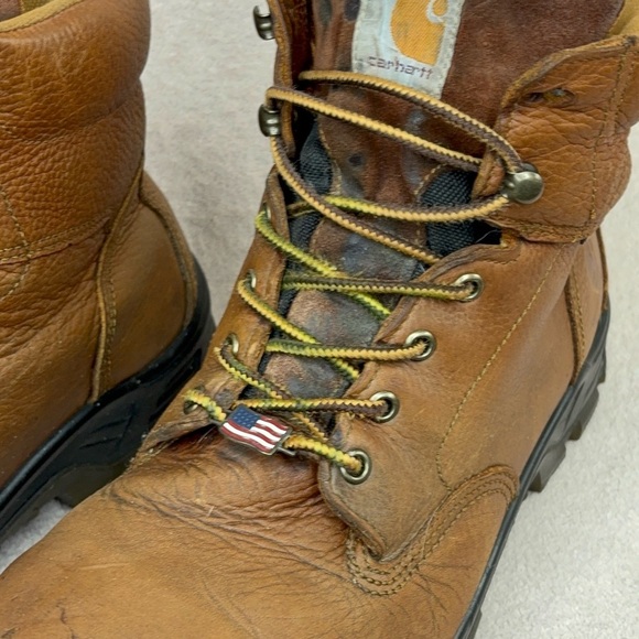 Carhartt 6 Inch Steel Toe Waterproof Leather Boots Men’s 13 Brown/Tan Workwear main image 13